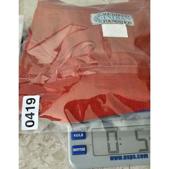 Southwest Indian Foundation Shirt Women's Size 2X Burnt Sienna Orange 100% Rayon - Picture 7 of 8